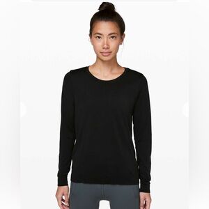 Lululemon Swiftly Tech Long Sleeve (Breeze) *Relaxed Fit in Black / Black